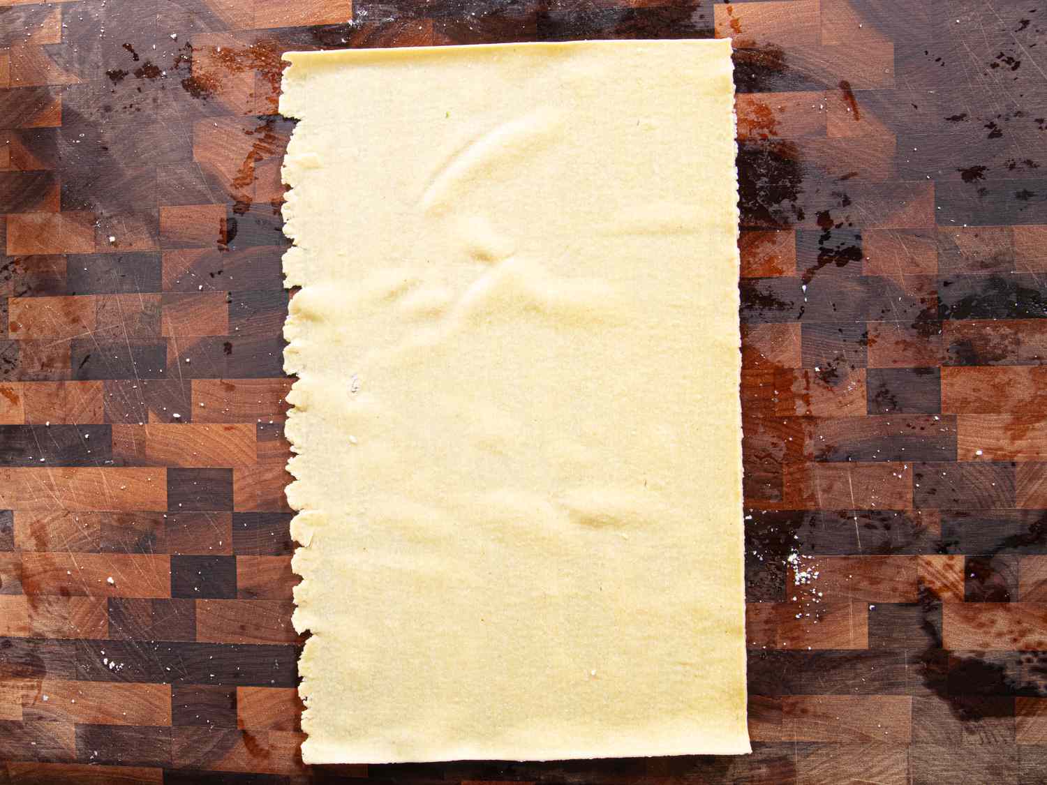 Overhead view of pasta