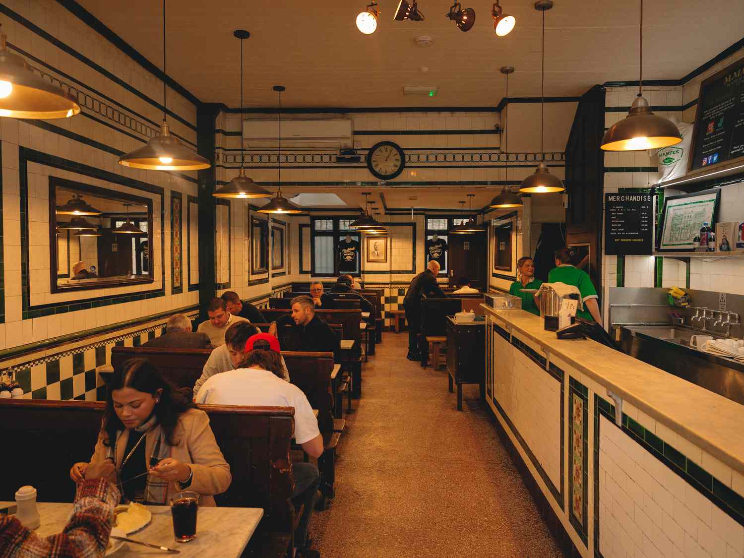 Inside view of M.Manze