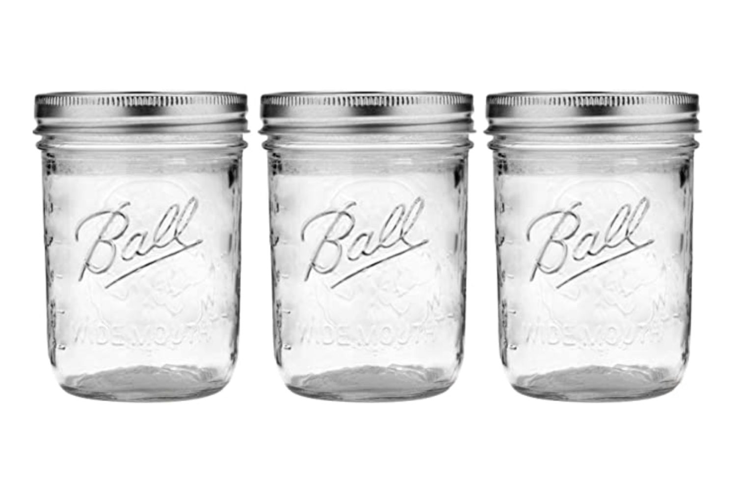 Ball Wide Mouth Pint 16-Ounces Mason Jars with Lids and Bands