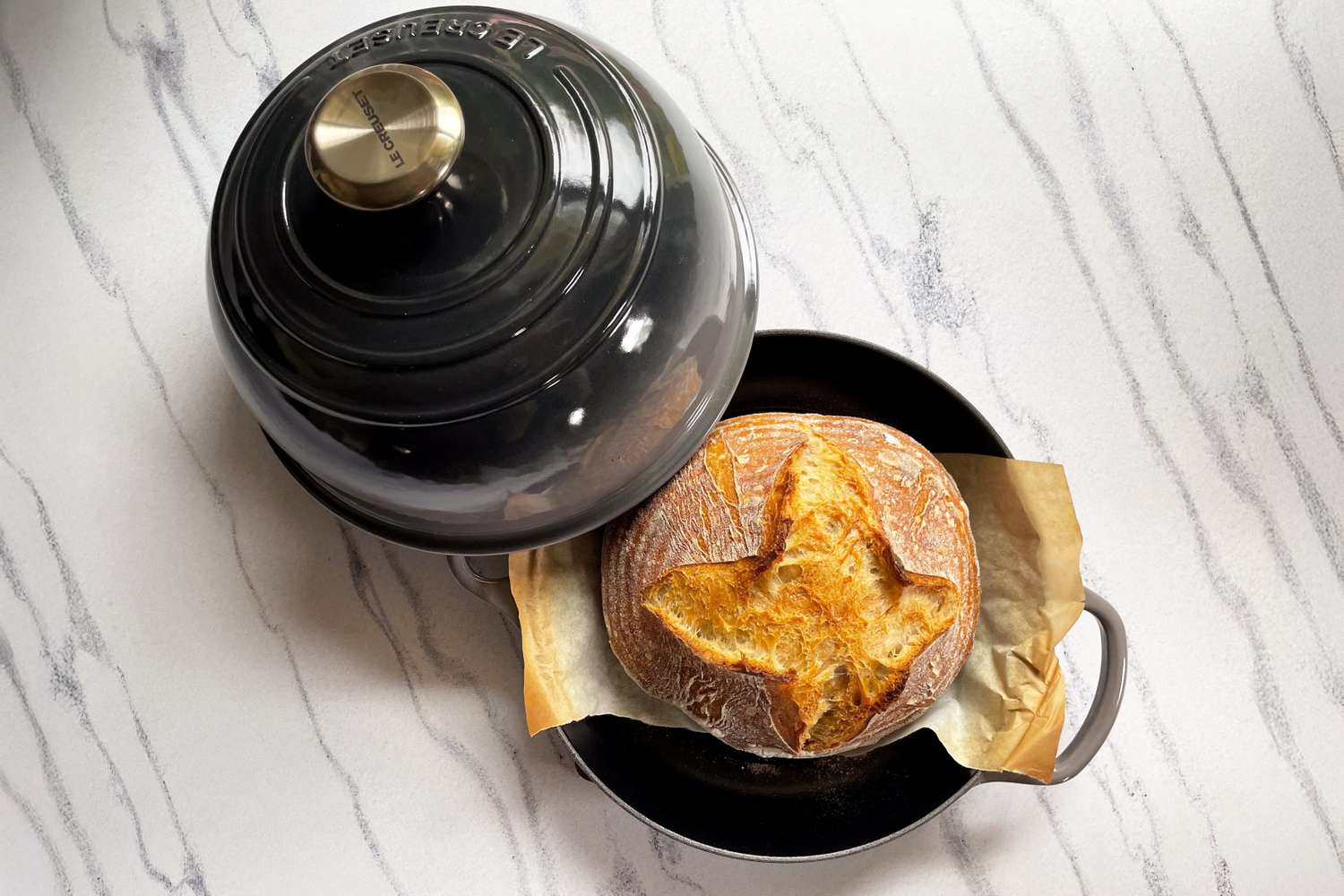 lid of bread oven ajar