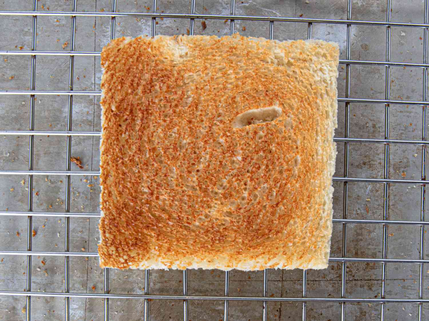 Overhead view of toast