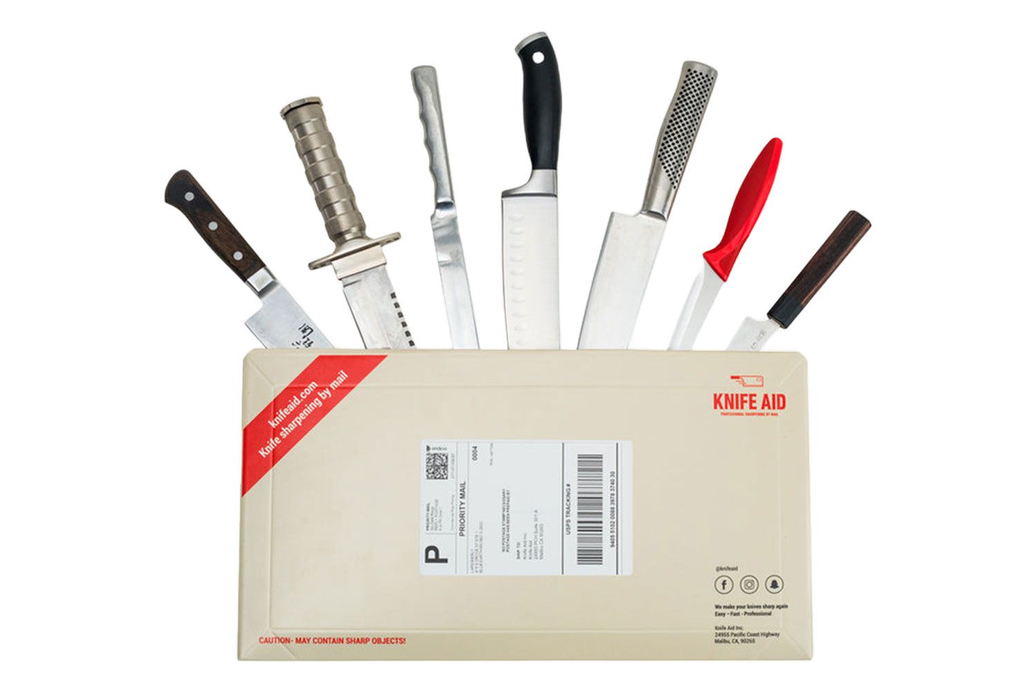 Knife Aid Mail-In Knife Sharpening