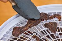 Closeup of food sample