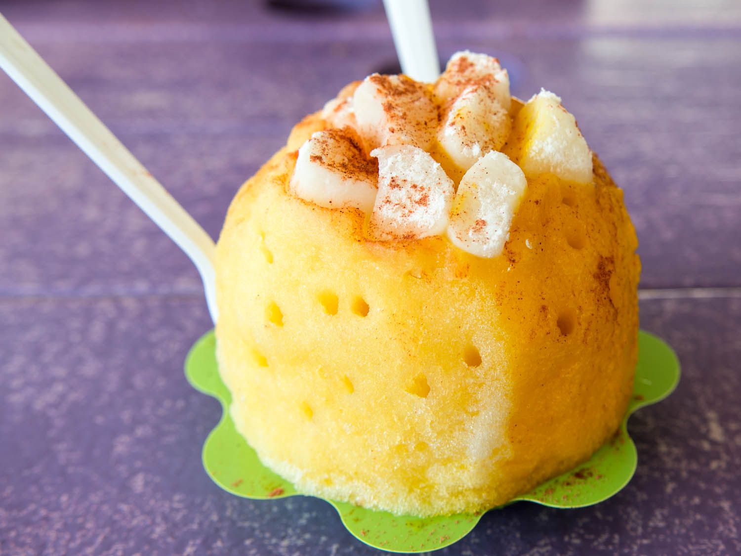 An order of shave mango ice.