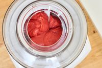 An overhead view of the Cuisinart 1.5-Quart Ice Cream Maker