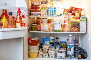 Inside view of refrigerator 