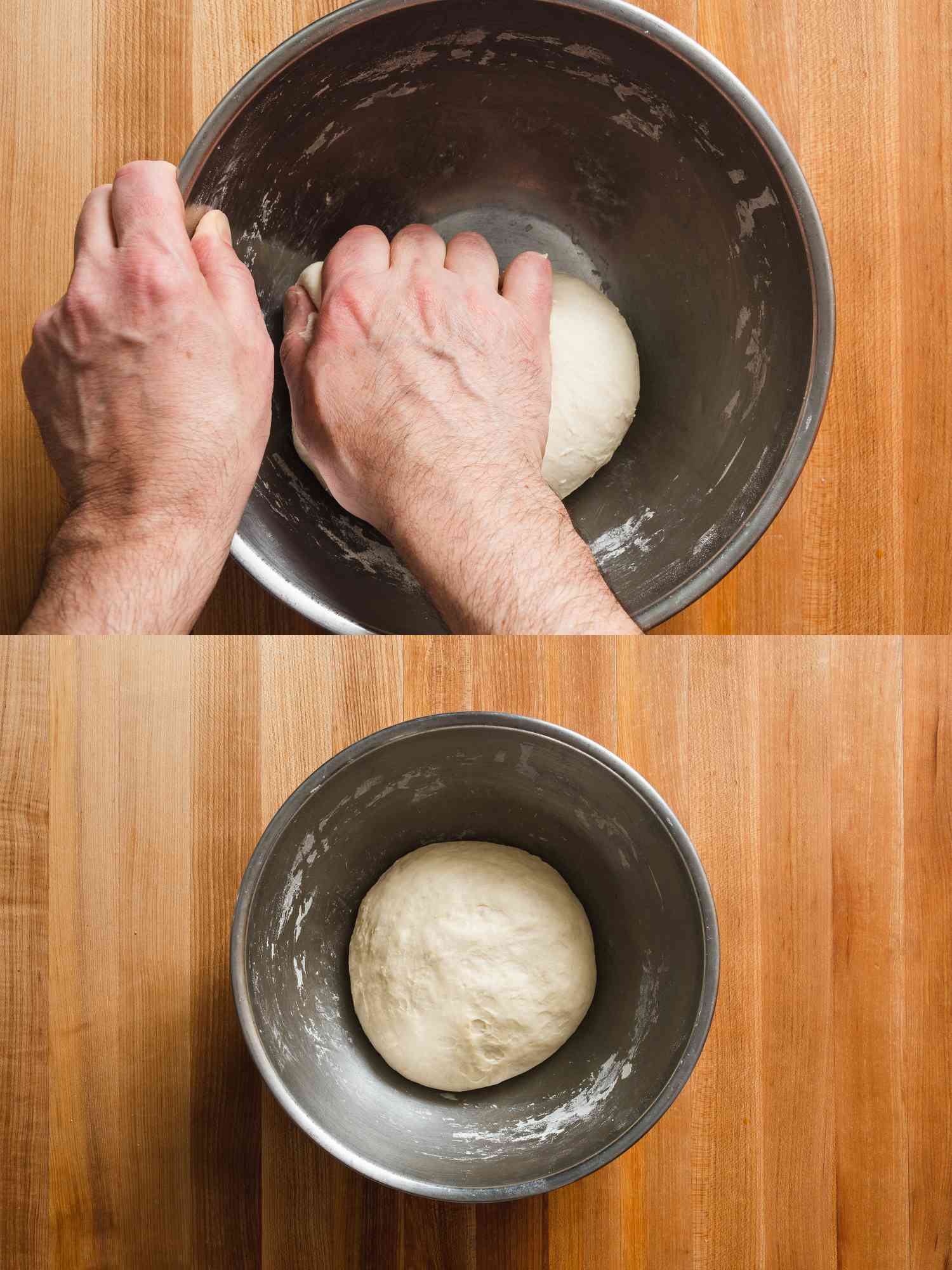 Lahmajun dough before it rests