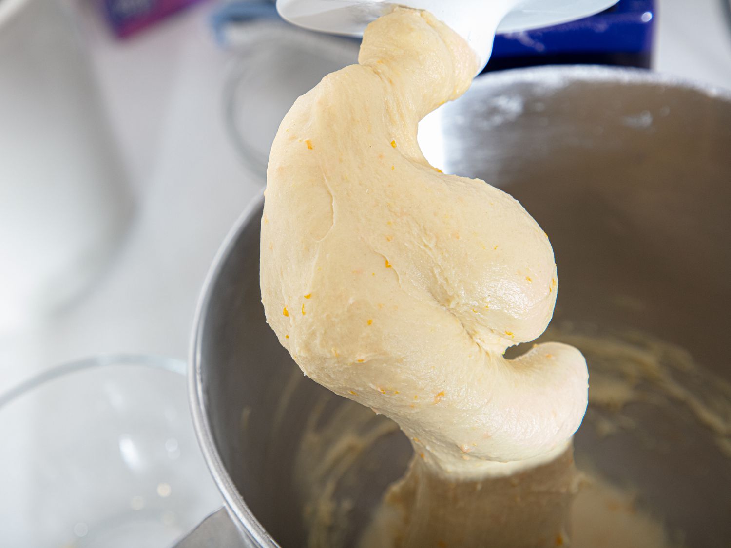 Dough in stand mixer