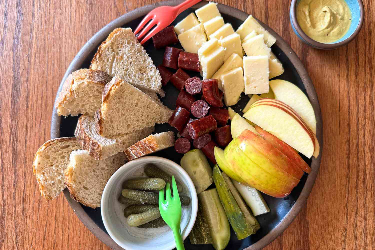 Zingerman’s The Weekender Gift Box products on a plate on a table