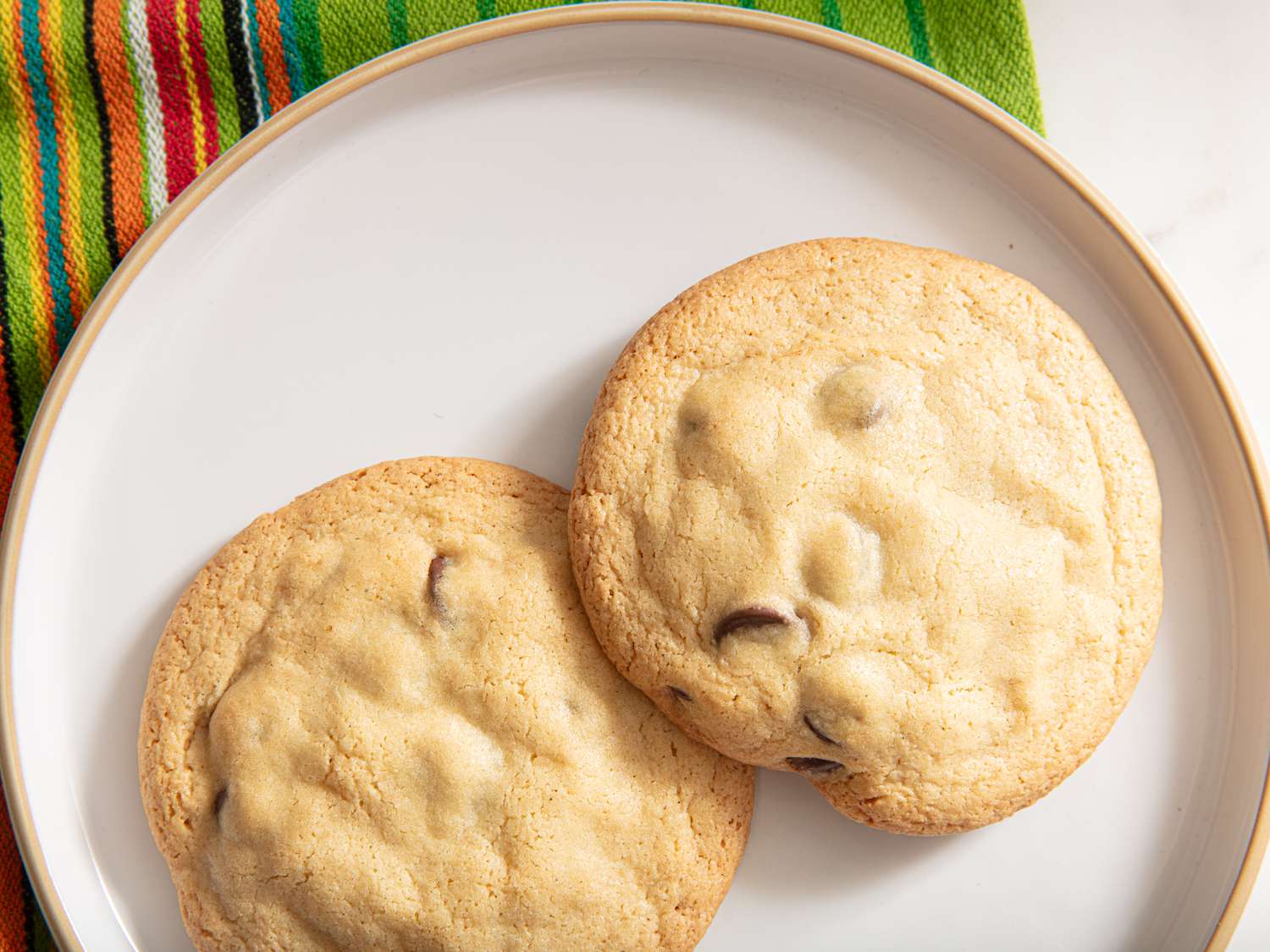 Overhead view of cookies