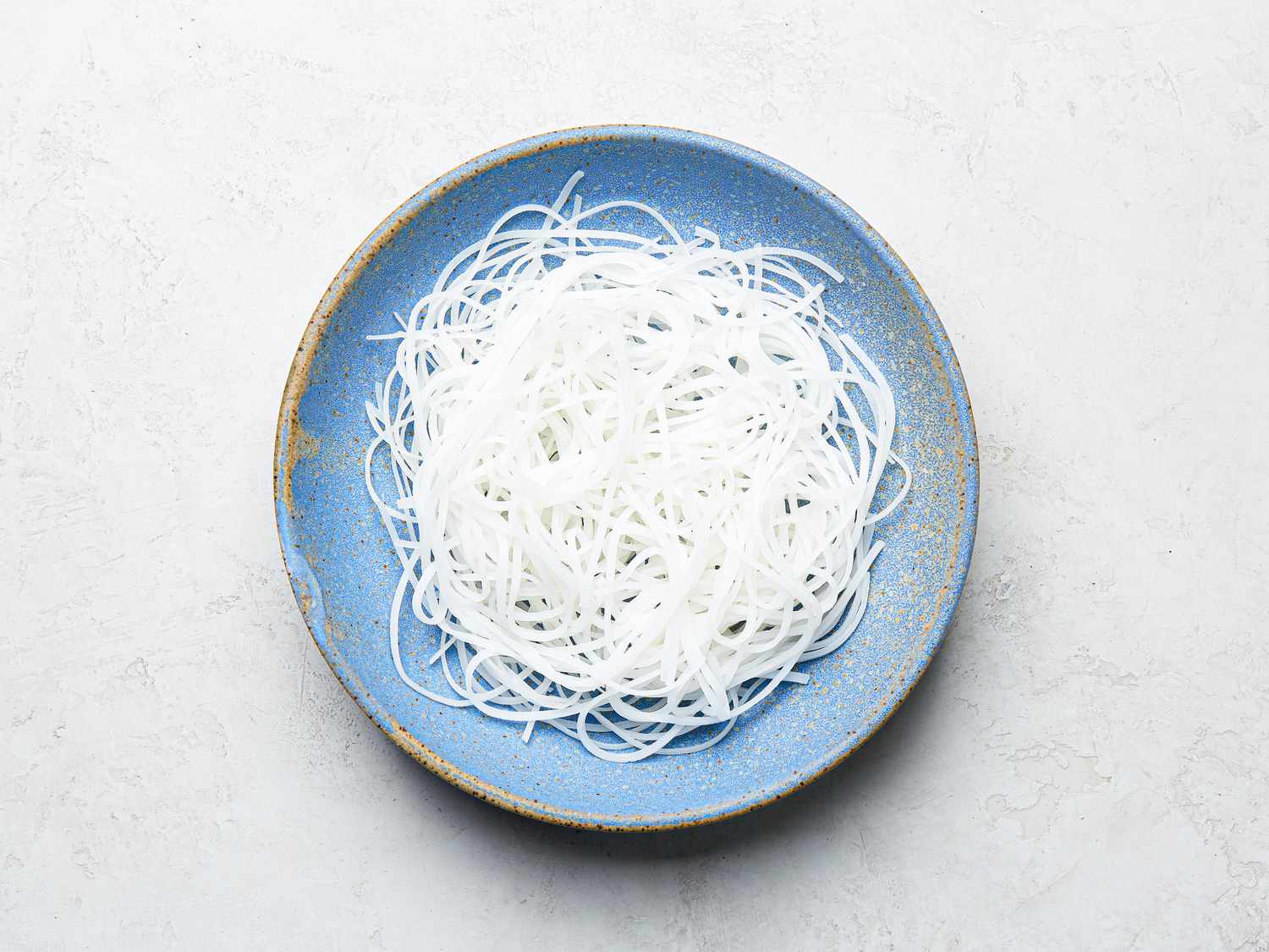 Overhead view of noodles