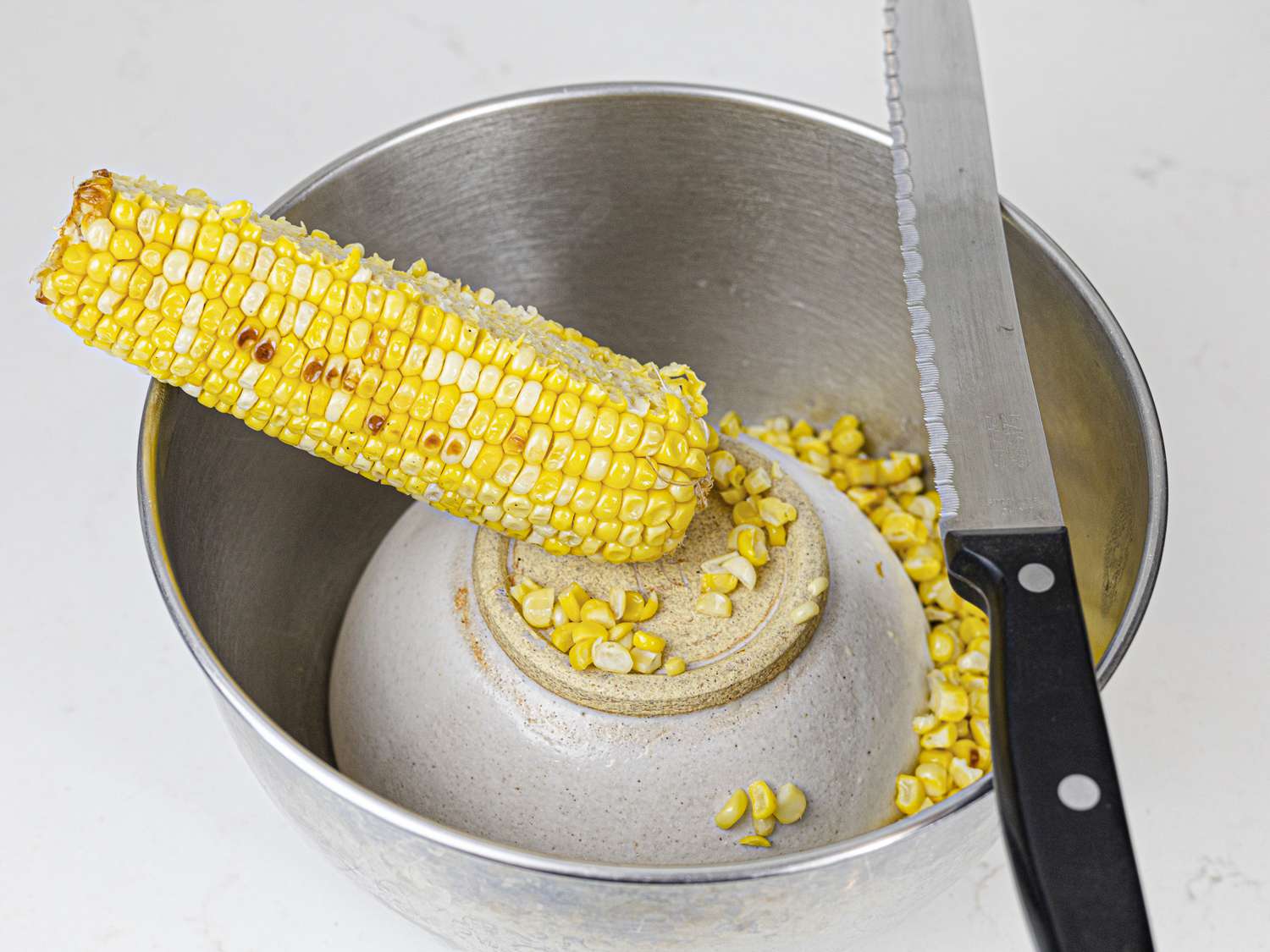 cutting kernels off cob