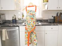 Hedley and Bennet apron hanging in the kitchen