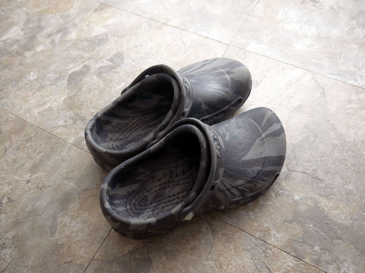 A pair of Crocs bistro clogs.