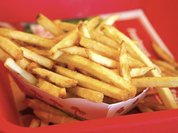 In-N-Out french fries, cooked well-done