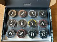 An Advent calendar full of 12 tins 