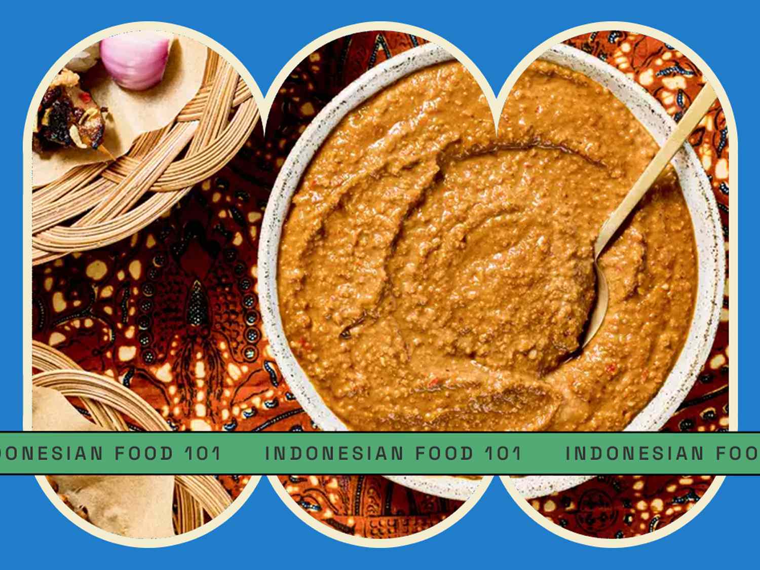 Indonesian cuisine guide graphic of Peanut Sauce