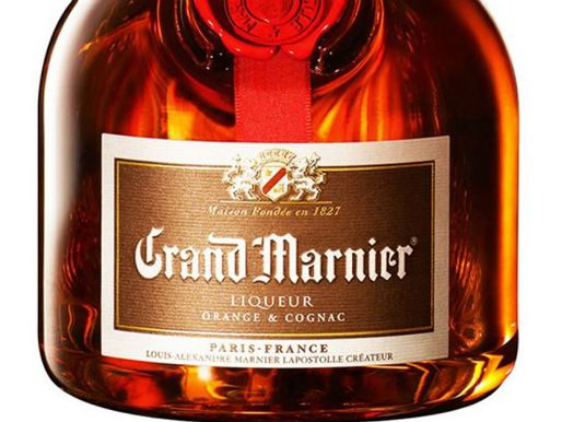 A bottle of Grand Marnier orange liqueur