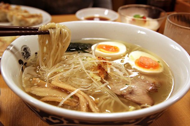 A bowl of shio ramen.