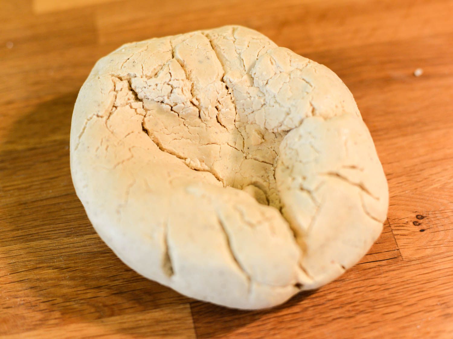 Masa dough for San Antonio-style puffy tacos. 