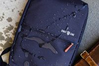 Water droplets on a Chef Sac bag showing its waterresistant material
