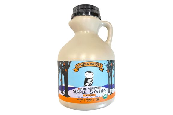 Barred Woods Pure Vermont Maple Syrup, Amber Rich