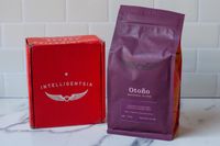 Intelligentsia Coffee on marble countertop 
