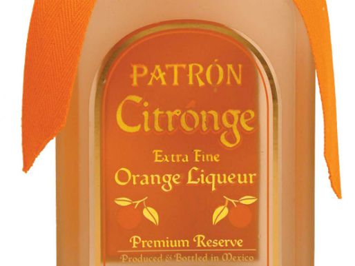 A bottle of Patron Citronge liqueur