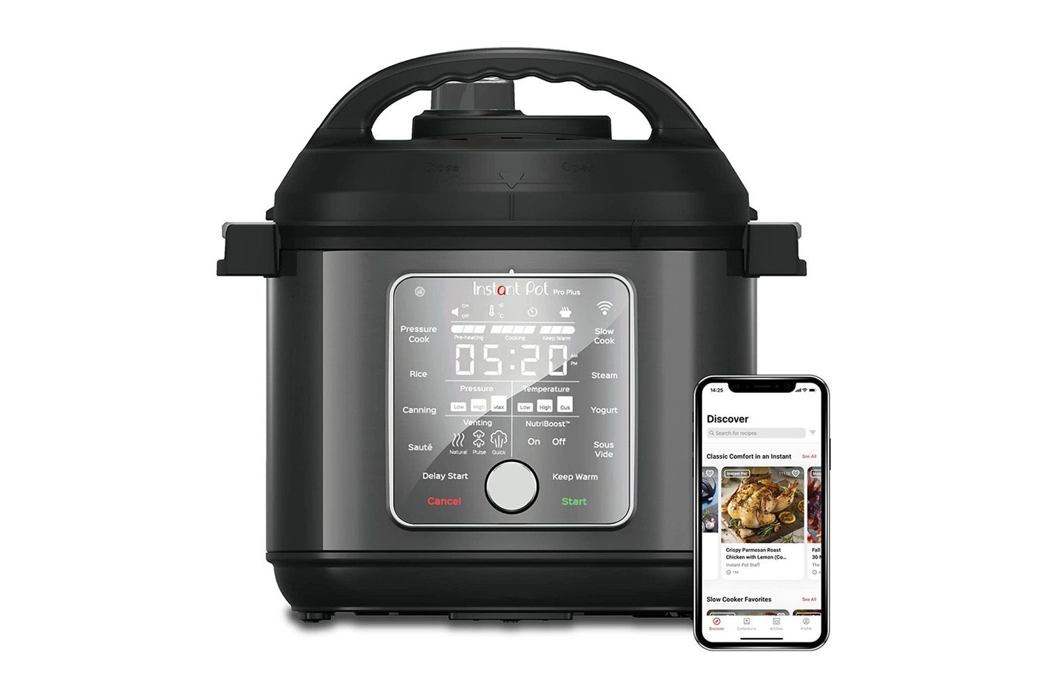 Instant Pot Pro Plus Wi-Fi Smart 10-in-1 6 Quart Pressure Cooker