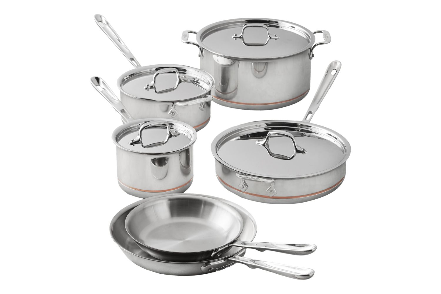 Williams Sonoma All-Clad Copper Core 10-Piece Cookware Set