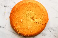 cornbread baked in the staub enameled cast iron pan