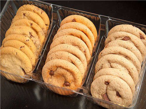 A comparison shot of Soft Batch cookies and mock batch cookies.