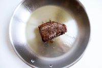 Food cooking in a pan from the Goldilocks 7-piece Cookware Set