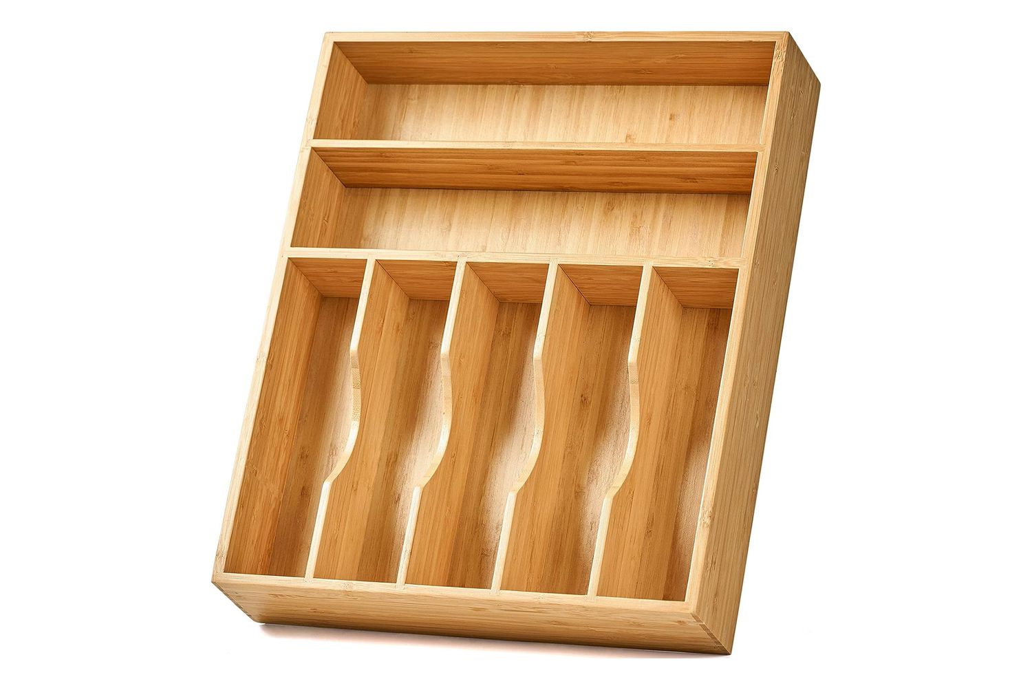 Amazon Umilife Bamboo Kitchen Drawer Organizer
