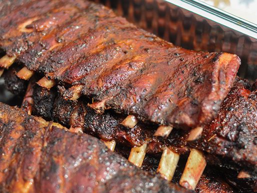The dressed ribs, ready to serve.
