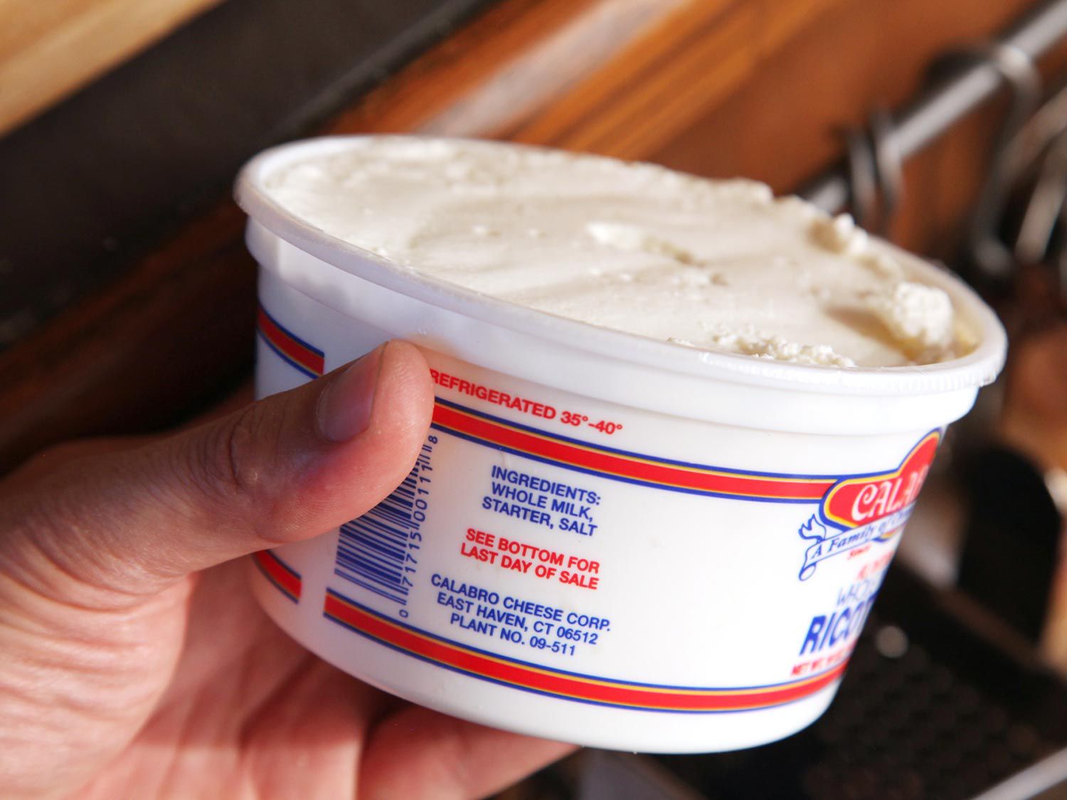 Calabro-brand whole milk ricotta