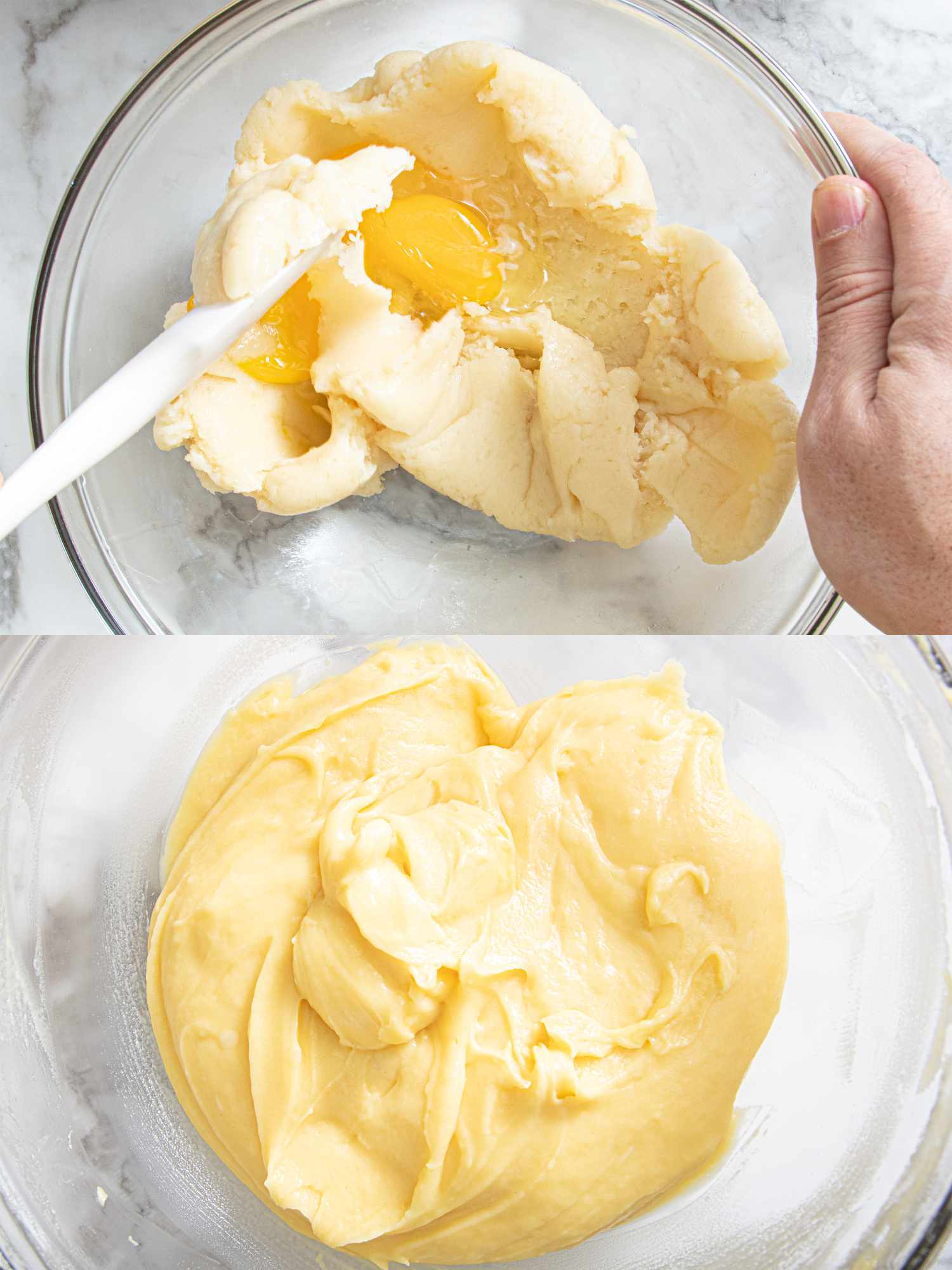 Overhead of adding egg and combining