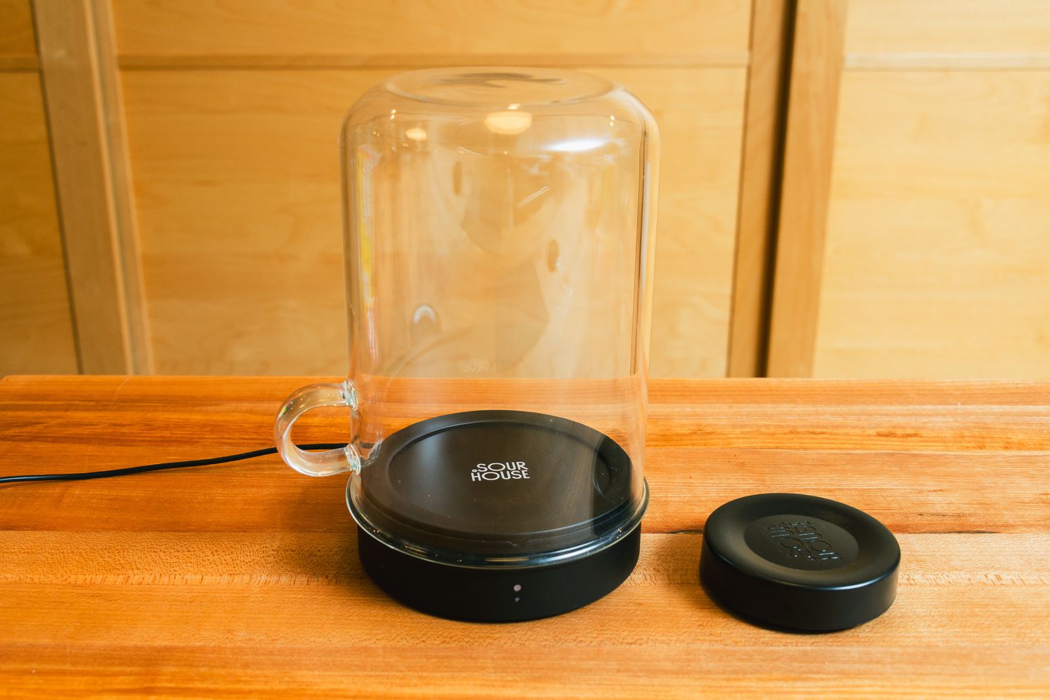 The sourhome on a wooden countertop