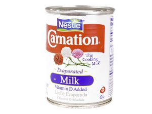 A can of Carnation evaporated milk