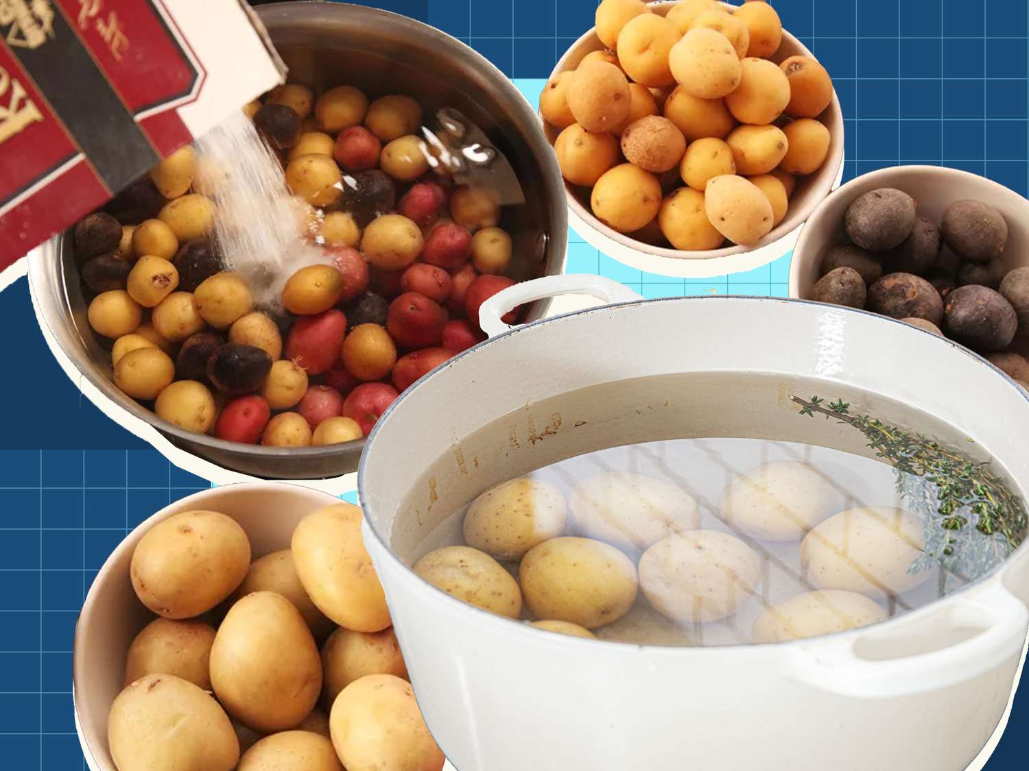 Graphic on how to boil potatoes