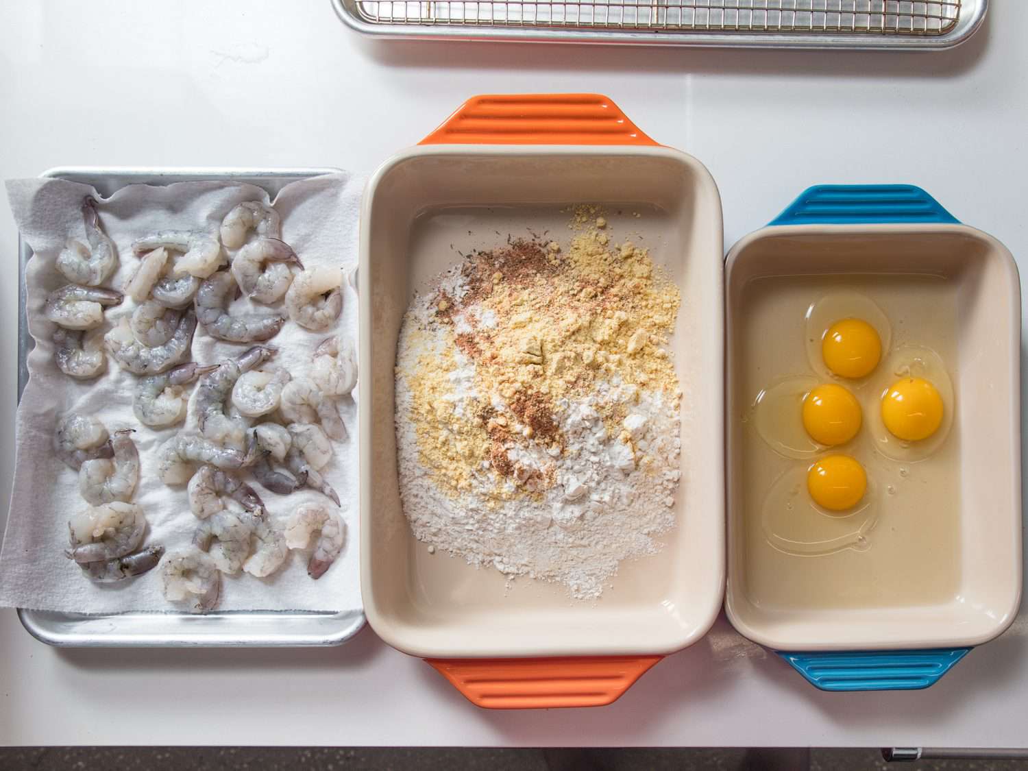 Dredging setup for po' boys.