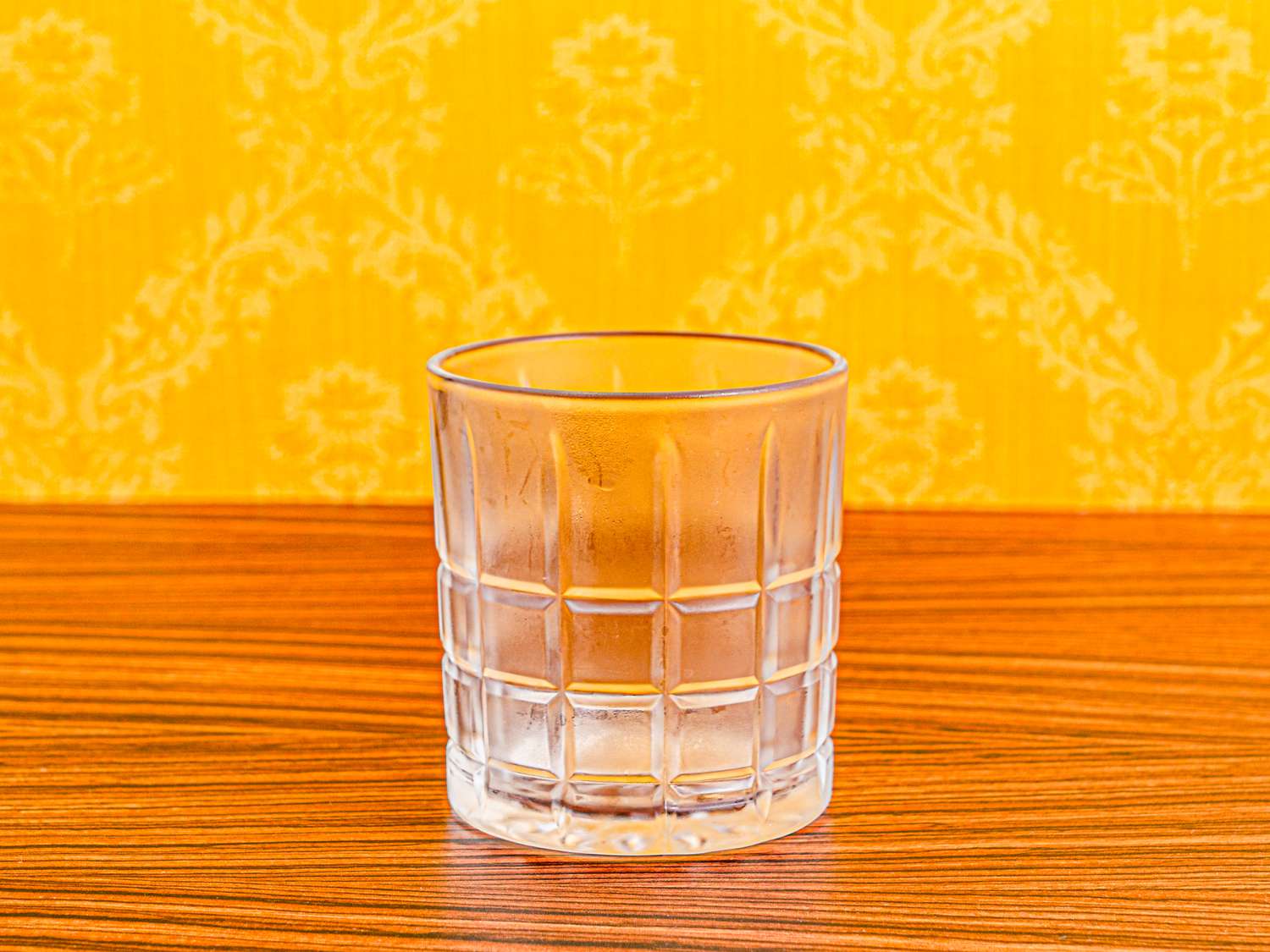 Side view of frosted glass