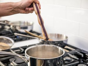 A Scottish spurtle, used for stirring oatmeal