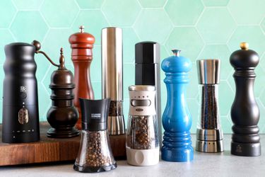 a variety of pepper mills 