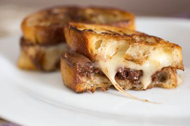 Brie and Nutella Grilled Cheese