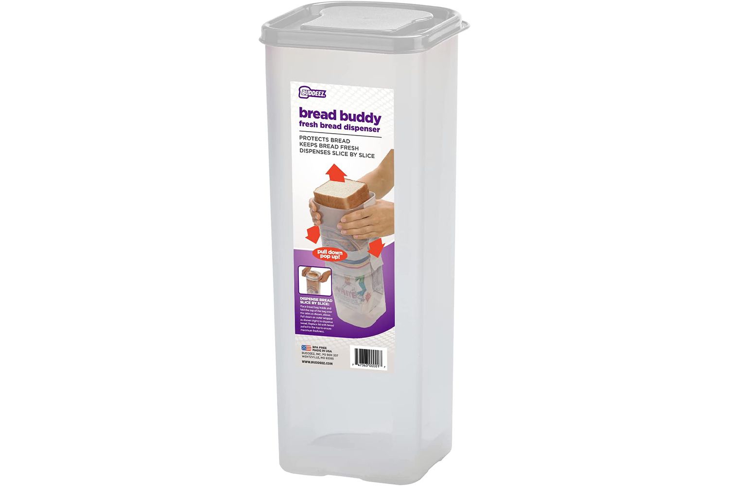 Buddeez Sandwich Size Bread Buddy Dispenser