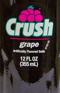 Crush grape soda