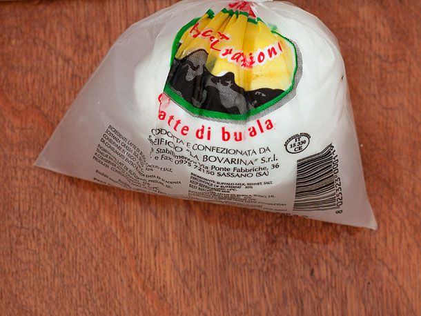 A bag of Mozzarella di Bufala Cheese