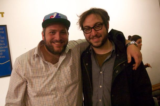 Joel Tietolman and Noah Bernamoff of Mile End, posing together.