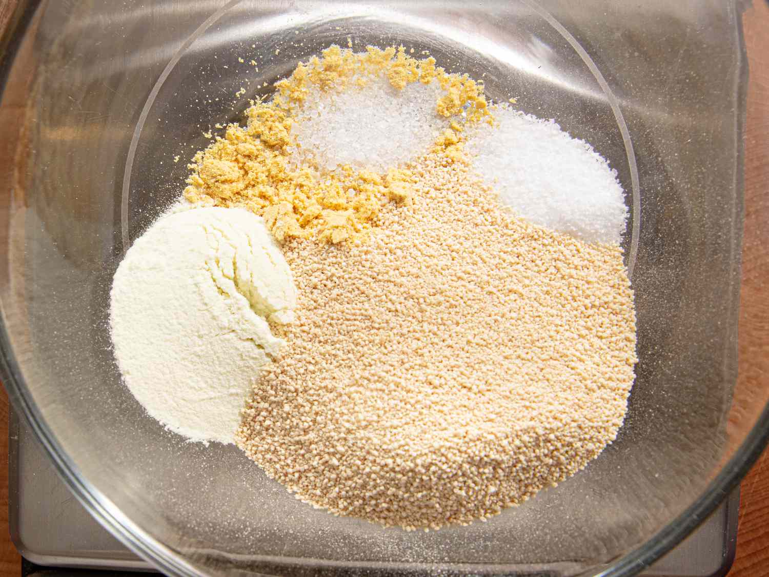 Overhead view of ingredients